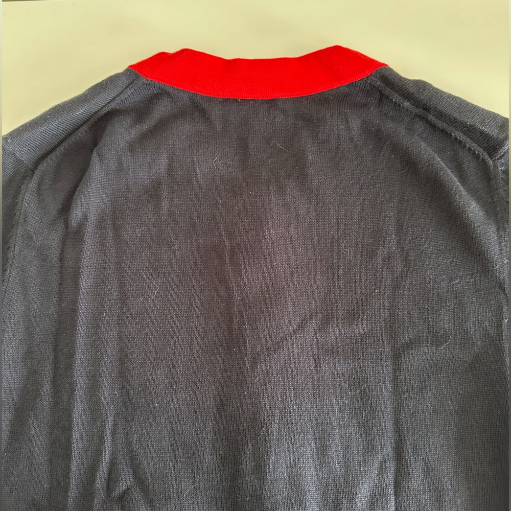 Chanel Navy & Red Cardigan Sweater - image 3